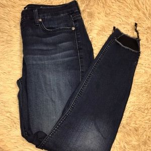 Faded black jeans